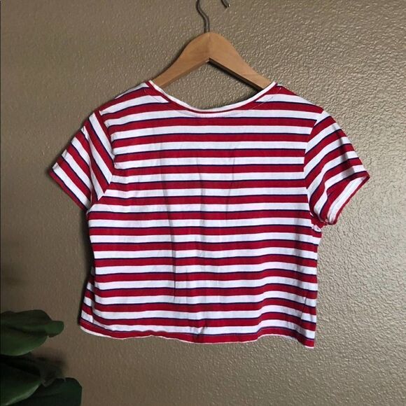 Tommy Hilfiger Red White Blue Striped Top - Picture 5 of 5